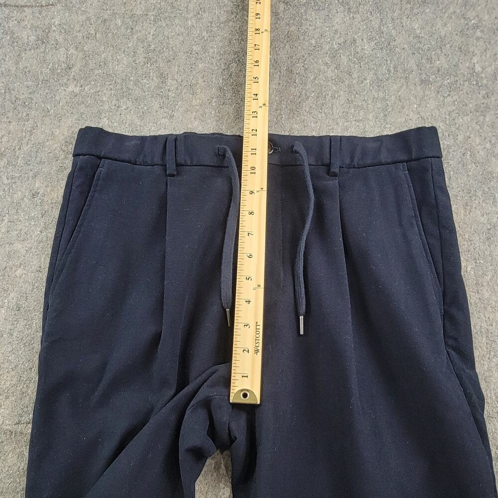Todd Snyder Italian Doeskin Madison Trouser size M Navy Blue Drawstring NWT - Picture 4 of 12